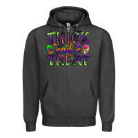 Charcoal Heather thick and a treat Zipper Hoodie - BundleAndBundleShop