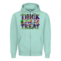 Seafoam thick and a treat Zipper Hoodie - BundleAndBundleShop