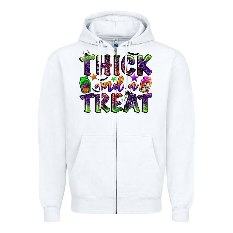 Thick And A Treat Zipper Hoodie by BundleAndBundleShop | Teevron