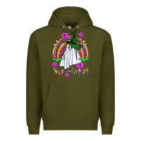 Army Green Boo-tiful ghost Premium Hoodie - NancyCooperArtShop