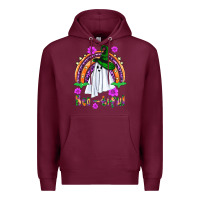 Burgundy Boo-tiful ghost Premium Hoodie - NancyCooperArtShop