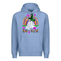 Colony Blue Boo-tiful ghost Premium Hoodie - NancyCooperArtShop