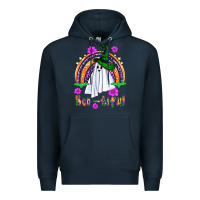 Navy Boo-tiful ghost Premium Hoodie - NancyCooperArtShop