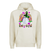 Oatmeal Heather Boo-tiful ghost Premium Hoodie - NancyCooperArtShop