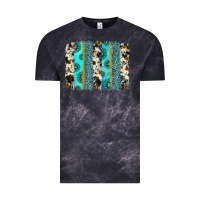 Cloud Black gemstone sunflower cowhide brushstroke Vintage Tee - AdoDesignShop