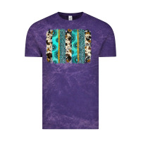 Cloud Purple gemstone sunflower cowhide brushstroke Vintage Tee - AdoDesignShop