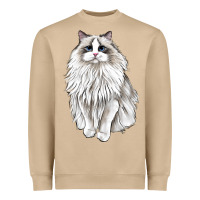Mushroom Ragdoll Cat Heavyweight Sweatshirt - LillyAllenDesigns