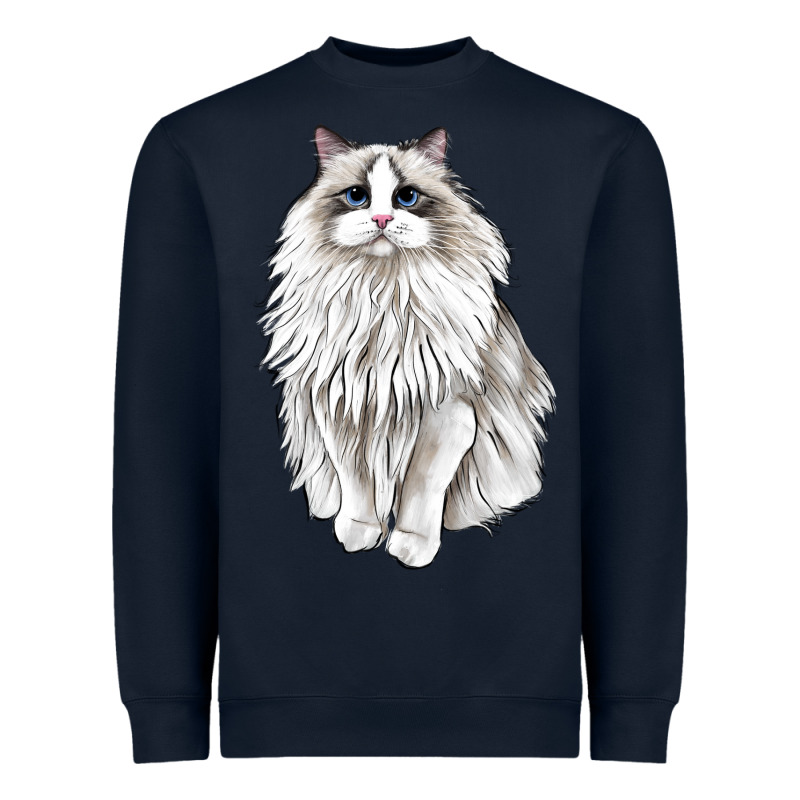 Ragdoll Cat Heavyweight Sweatshirt by LillyAllenDesigns | Teevron