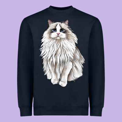 Ragdoll Cat Heavyweight Sweatshirt Designed By Lillyallendesigns