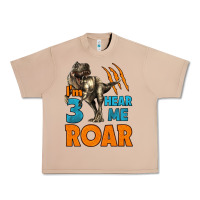 Burro i'm three hear me roar dinosaur birthday Urban Heavy Tee - LillyAllenDesigns
