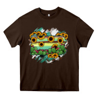 Chocolate Brown Pennsylvania State Map Heavy Core Tee - RanaPortraitStore