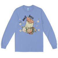 Colony Blue nail boss Long Sleeve Tee - MaliasSmallBusiness