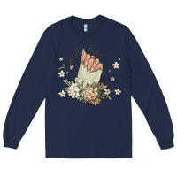 Navy nail boss Long Sleeve Tee - MaliasSmallBusiness