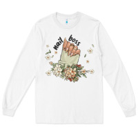 White nail boss Long Sleeve Tee - MaliasSmallBusiness