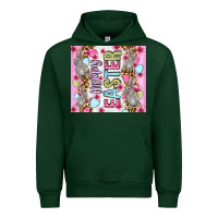 Forest Green Happy Easter bunnies eggs 20oz skinny tumbler Urban Hoodie - OliviaCreatesArt