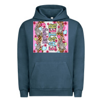 Pigment Midnight Navy Happy Easter bunnies eggs 20oz skinny tumbler Urban Hoodie - OliviaCreatesArt