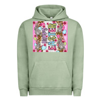 Pigment Oil Green Happy Easter bunnies eggs 20oz skinny tumbler Urban Hoodie - OliviaCreatesArt