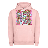 Pigment Salmon Happy Easter bunnies eggs 20oz skinny tumbler Urban Hoodie - OliviaCreatesArt