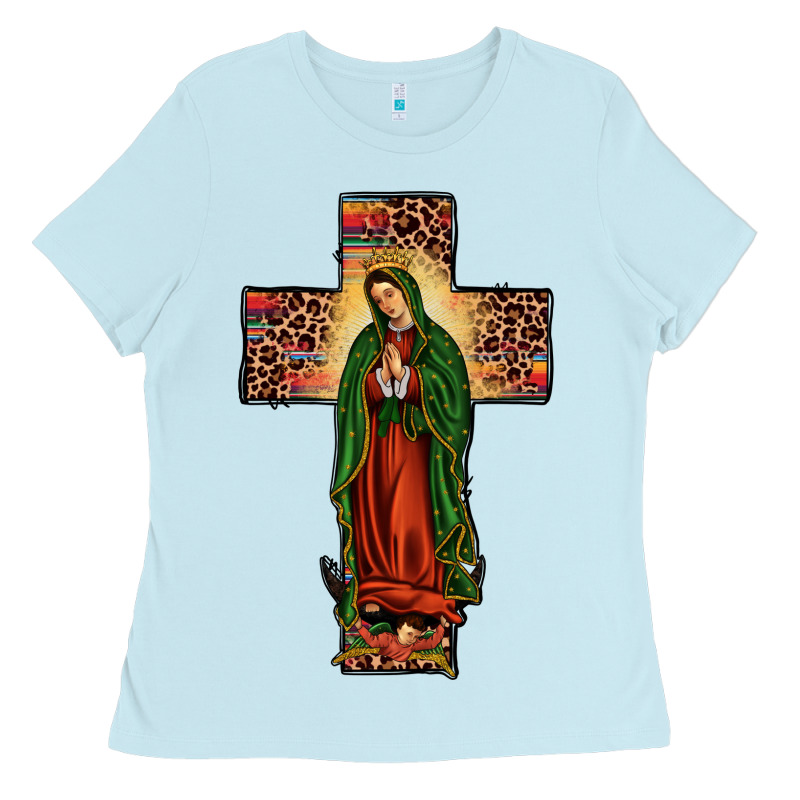 Our Lady Of Guadalupe Cros Ladies Tee by JahusDesignShop | Teevron