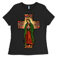 Black our lady of guadalupe cros Ladies Tee - JahusDesignShop