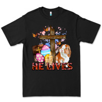 Black He lives Easter Day Premium Tee - CowGirlArtShop