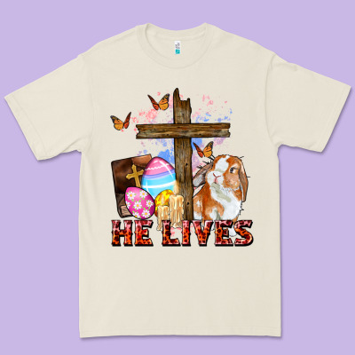He Lives Easter Day Premium Tee Designed By Cowgirlartshop