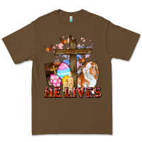 Cacao He lives Easter Day Premium Tee - CowGirlArtShop