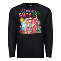 Black Always salty Premium Sweatshirt - NancyCooperArtShop