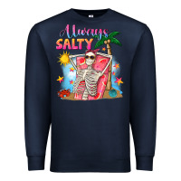 Navy Always salty Premium Sweatshirt - NancyCooperArtShop
