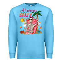 Ocean Blue Always salty Premium Sweatshirt - NancyCooperArtShop