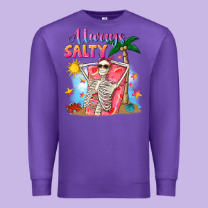 Always Salty Premium Sweatshirt Designed By Nancycooperartshop