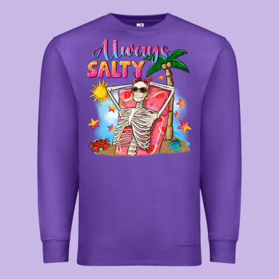 Always Salty Premium Sweatshirt Designed By Nancycooperartshop