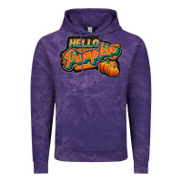 Cloud Purple hello pumpkin black Vintage Hoodie - JahusDesignShop