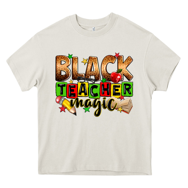Black Teacher Magic Juneteenth Heavy Core Tee by Zillion Design Studio | Teevron