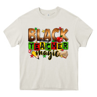 Cream Black Teacher magic juneteenth Heavy Core Tee - Zillion Design Studio