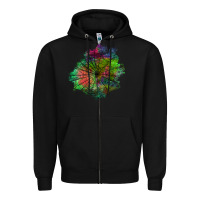 Black halloween spider web for patches Zipper Hoodie - BundleAndBundleShop