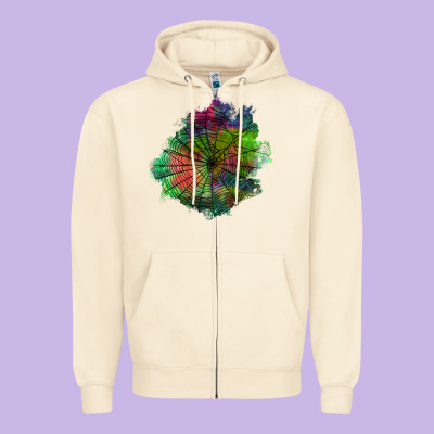 Halloween Spider Web For Patches Zipper Hoodie Designed By Bundleandbundleshop