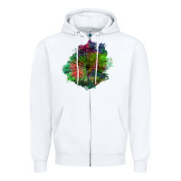White halloween spider web for patches Zipper Hoodie - BundleAndBundleShop