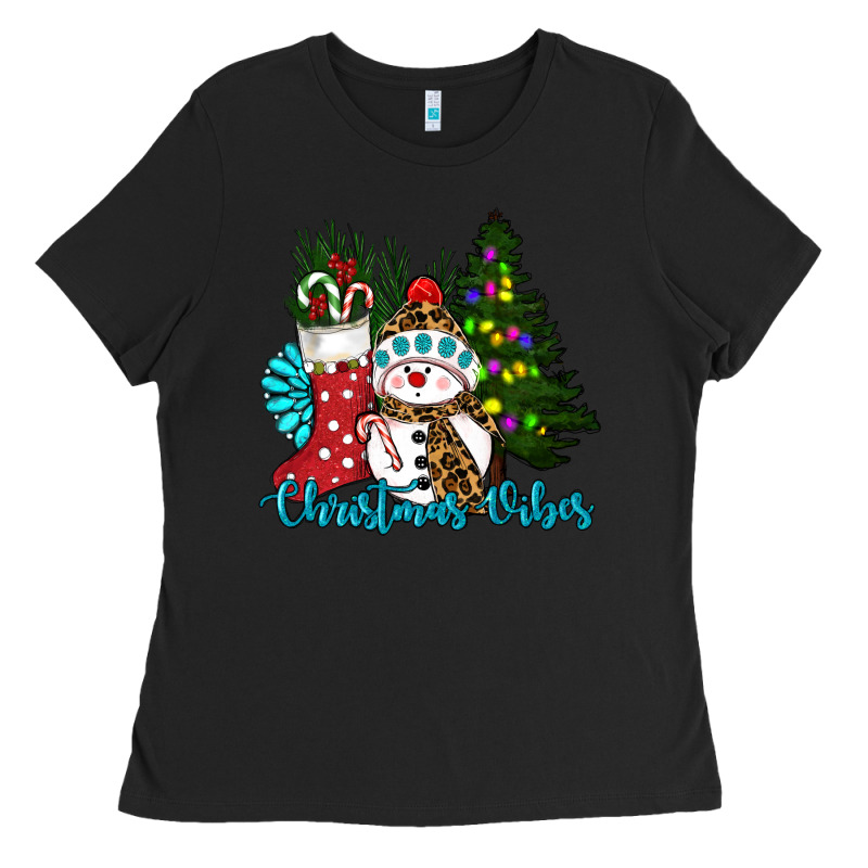 Christmas Vibes Ladies Tee by RanaPortraitStore | Teevron