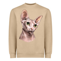 Mushroom Sphynx Cat Heavyweight Sweatshirt - LillyAllenDesigns