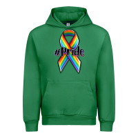 Emerald pride lgbtq awareness ribbon Urban Hoodie - OliviaCreatesArt