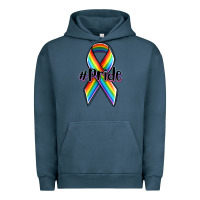 Pigment Midnight Navy pride lgbtq awareness ribbon Urban Hoodie - OliviaCreatesArt