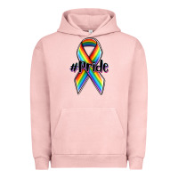 Pigment Salmon pride lgbtq awareness ribbon Urban Hoodie - OliviaCreatesArt