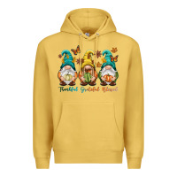 Antique Gold Thankful grateful blessed Premium Hoodie - NancyCooperArtShop