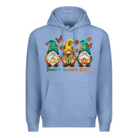 Colony Blue Thankful grateful blessed Premium Hoodie - NancyCooperArtShop