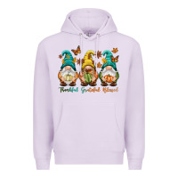 Lilac Thankful grateful blessed Premium Hoodie - NancyCooperArtShop