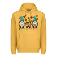 Mustard Thankful grateful blessed Premium Hoodie - NancyCooperArtShop