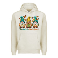 Oatmeal Heather Thankful grateful blessed Premium Hoodie - NancyCooperArtShop