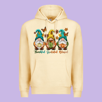 Thankful Grateful Blessed Premium Hoodie Designed By Nancycooperartshop