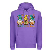 Purple Thankful grateful blessed Premium Hoodie - NancyCooperArtShop